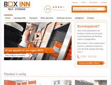 Tablet Screenshot of box-inn.nl